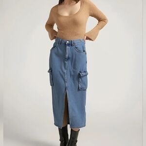 SINCERELY JULES Cargo Denim Skirt Size 11 / 29 (8-10 / Small - Med)